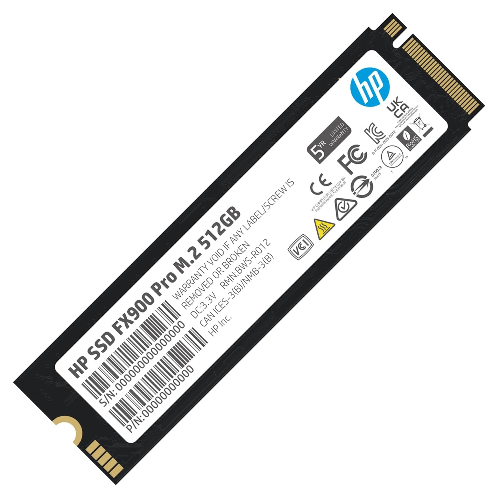 HP FX900 Pro 4TB - 2TB - 1TB - 512GB  NVMe SSD 2280 M.2 Gen4 x4 bis zu 7400 MB/s