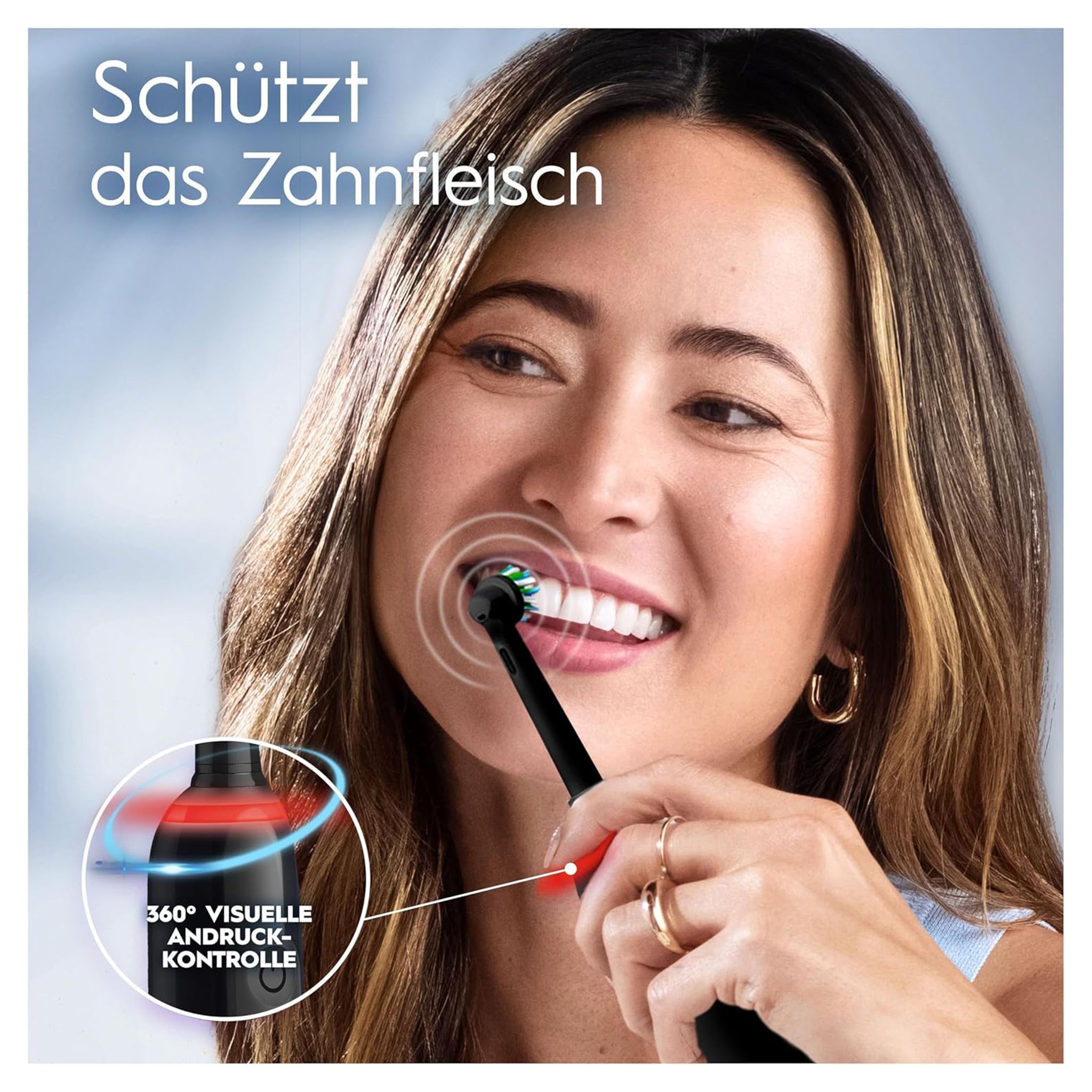 Oral-B Pro 3 3900 Elektrische Zahnbürste/Electric Toothbrush, Doppelpack & 3 Aufsteckbürsten, Rosa/Schwarz