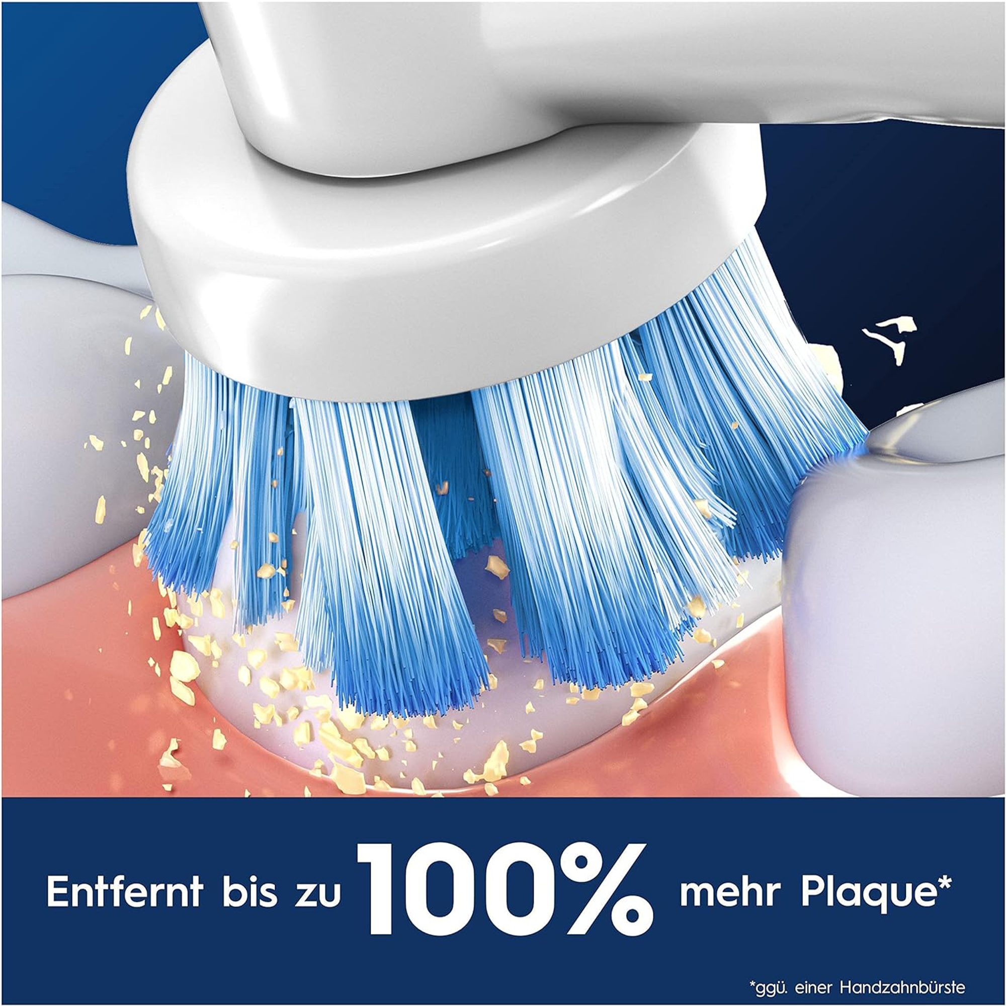 Oral-B Pro Sensitive Clean Aufsteckbürsten für elektrische Zahnbürste, 6 Stück, sanfte Zahnreinigung, innovative X-förmige Borsten, Original Oral-B Zahnbürstenaufsatz, Made in Germany