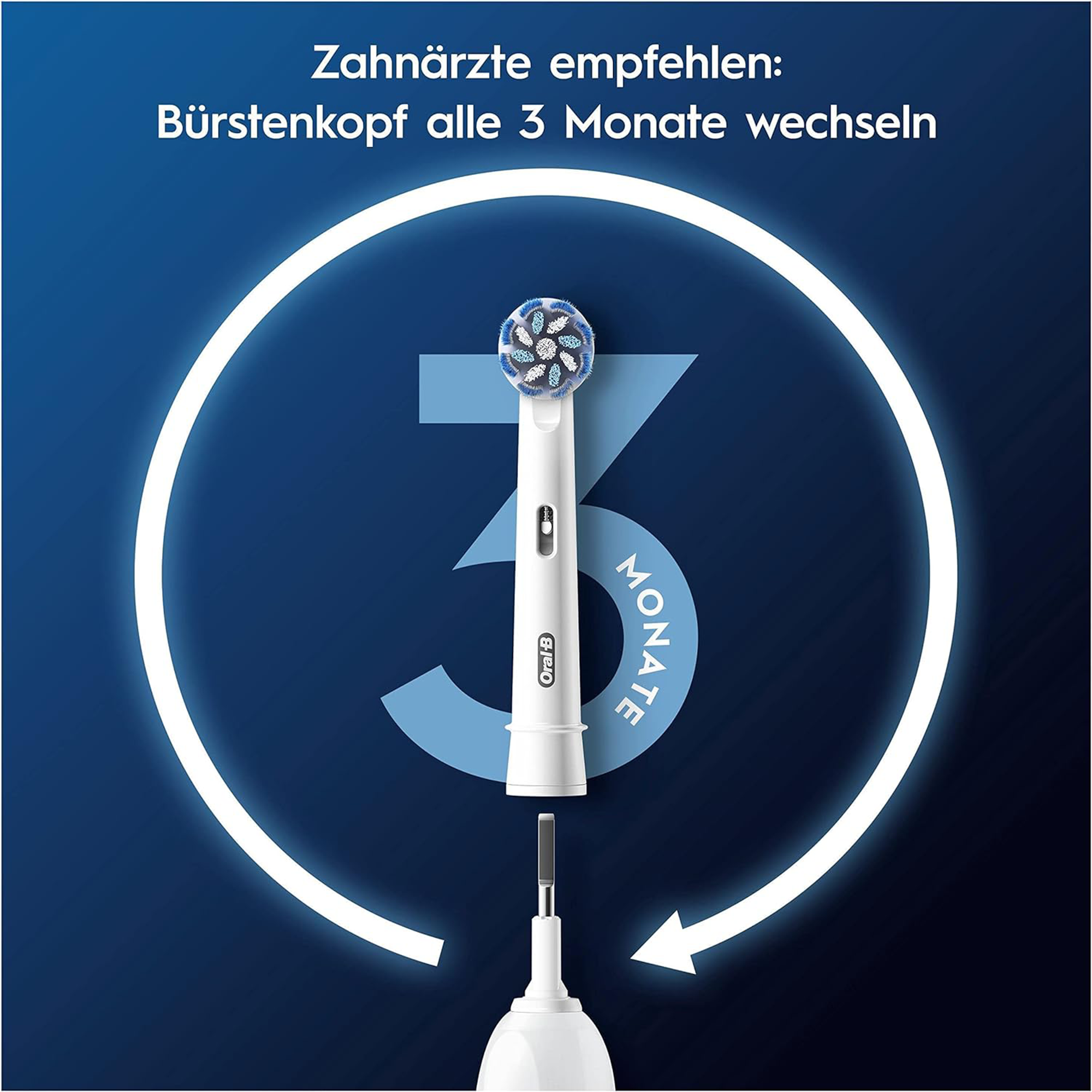 Oral-B Pro Sensitive Clean Aufsteckbürsten für elektrische Zahnbürste, 6 Stück, sanfte Zahnreinigung, innovative X-förmige Borsten, Original Oral-B Zahnbürstenaufsatz, Made in Germany